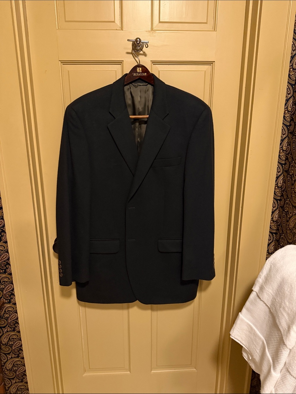 Men's Tailored Black Blazer - Classic Single-Breasted Sport Coat